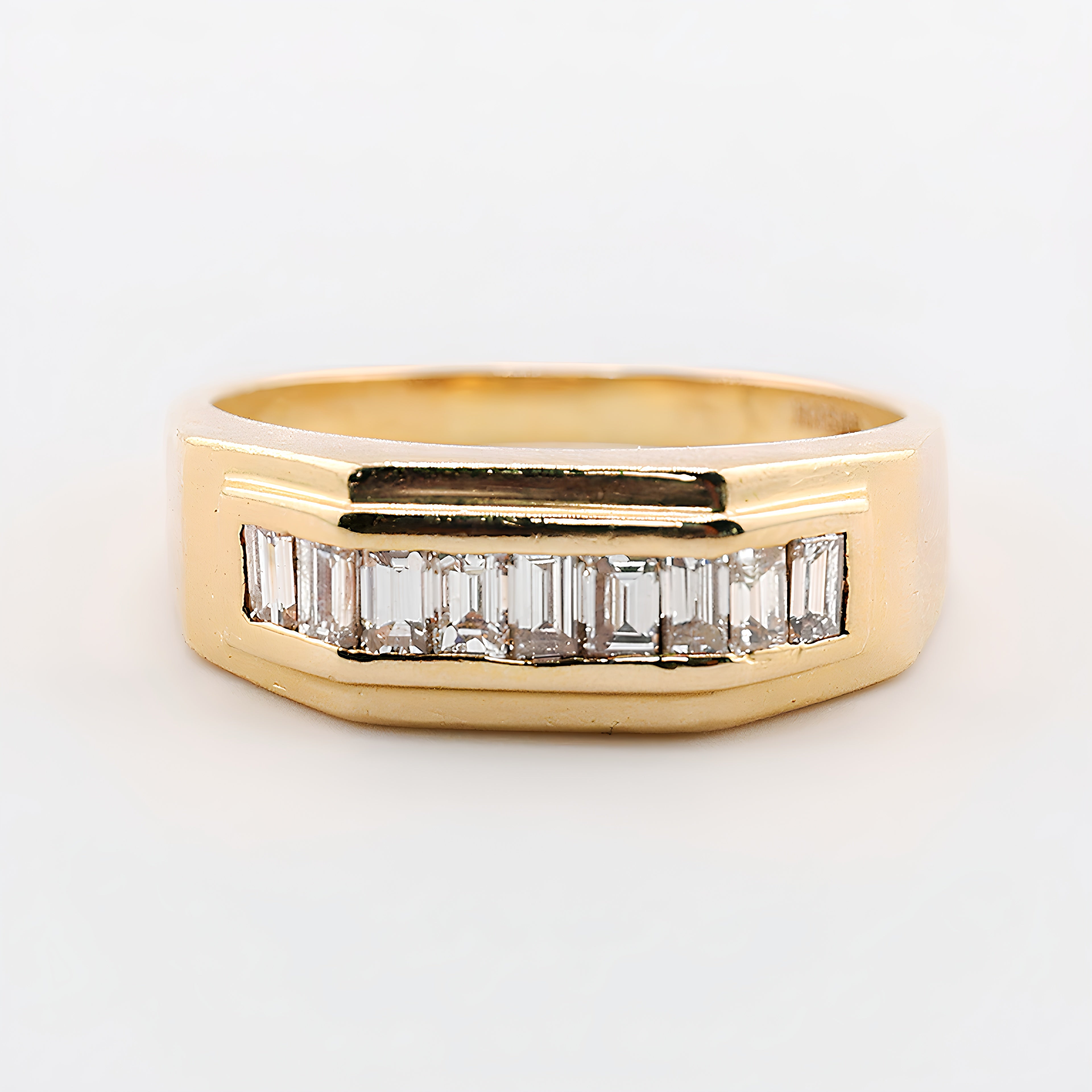 Wedding Band 1.5 ct. Baguette Diamonds in 14k Yellow Gold