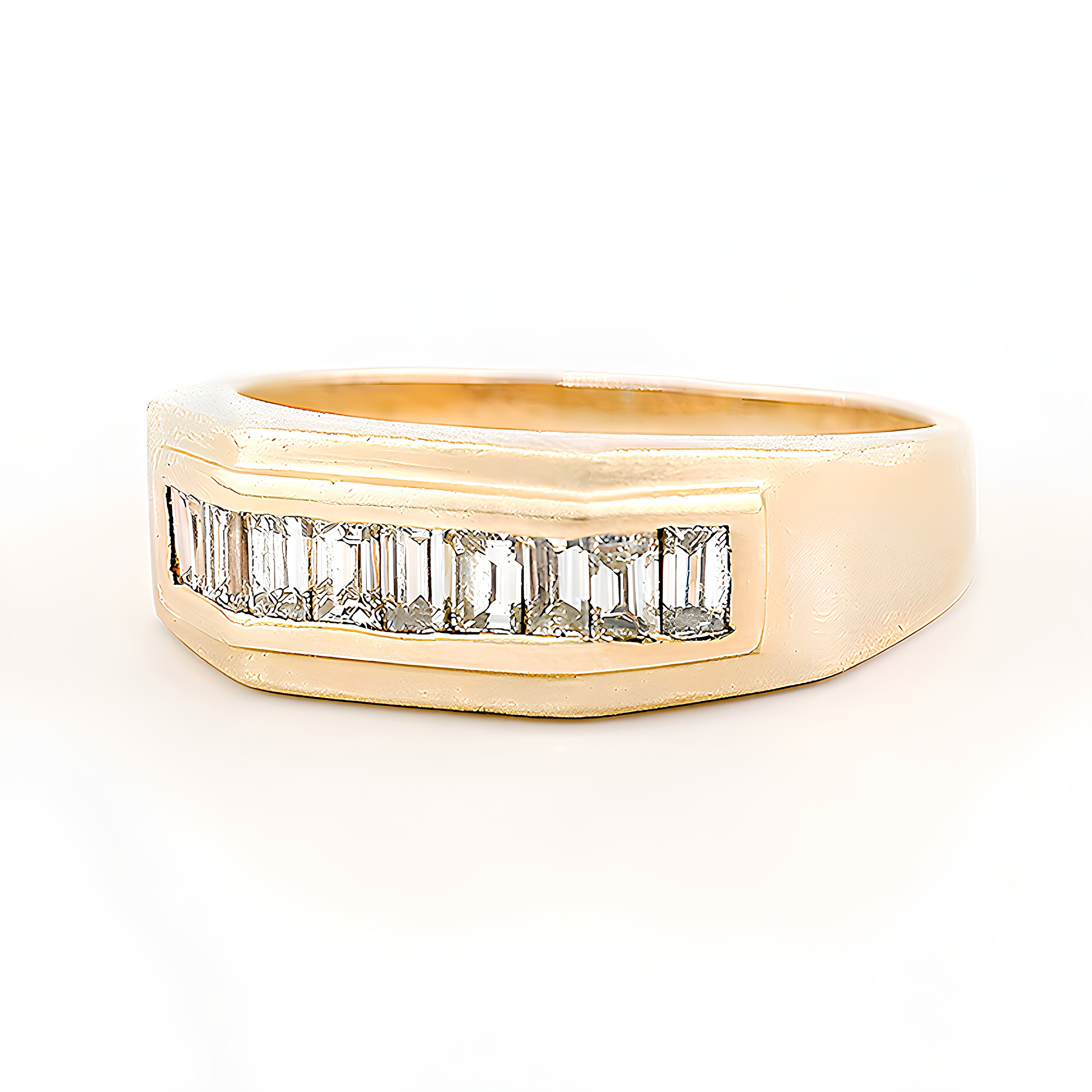 Wedding Band 1.5 ct. Baguette Diamonds in 14k Yellow Gold