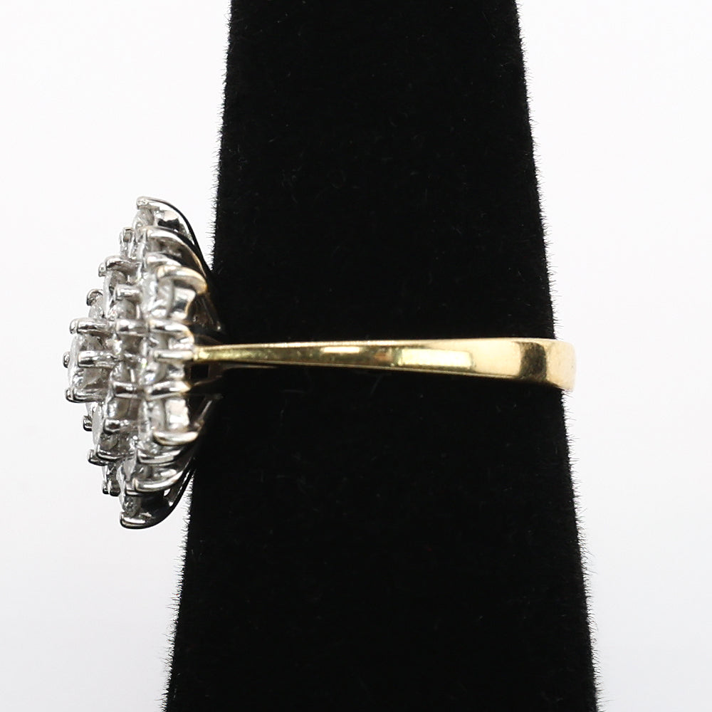 Natural Diamond Cocktail Ring, 3.50 TCW in 14k Yellow Gold