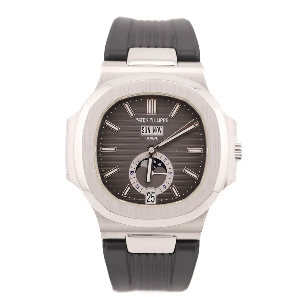 Patek Philippe 5726A-001 Nautilus Black Index Dial Rubber Strap Complete Set 2012