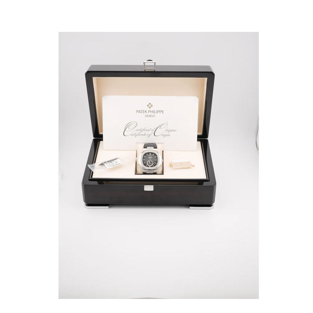 Patek Philippe 5726A-001 Nautilus Black Index Dial Rubber Strap Complete Set 2012