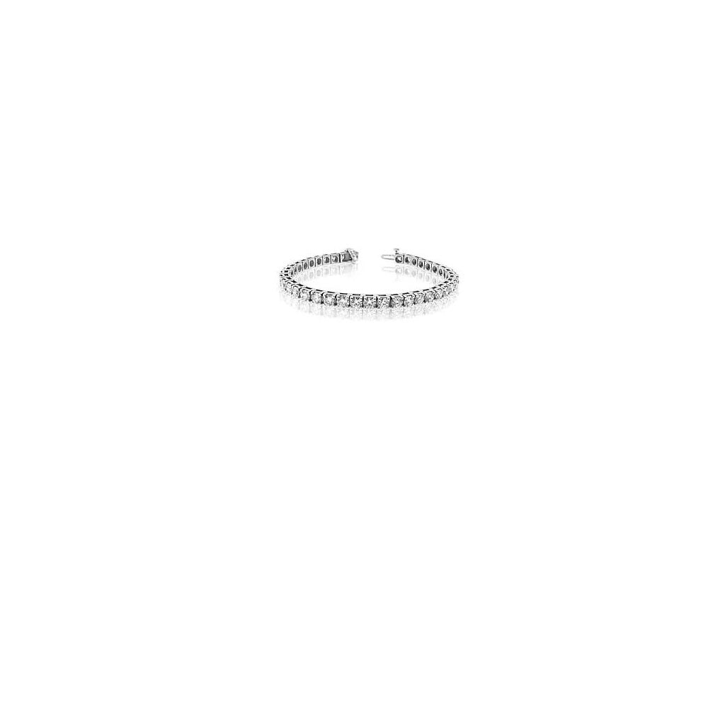 3.00 ct. Natural Round Diamonds Tennis Bracelet in 14k White Gold