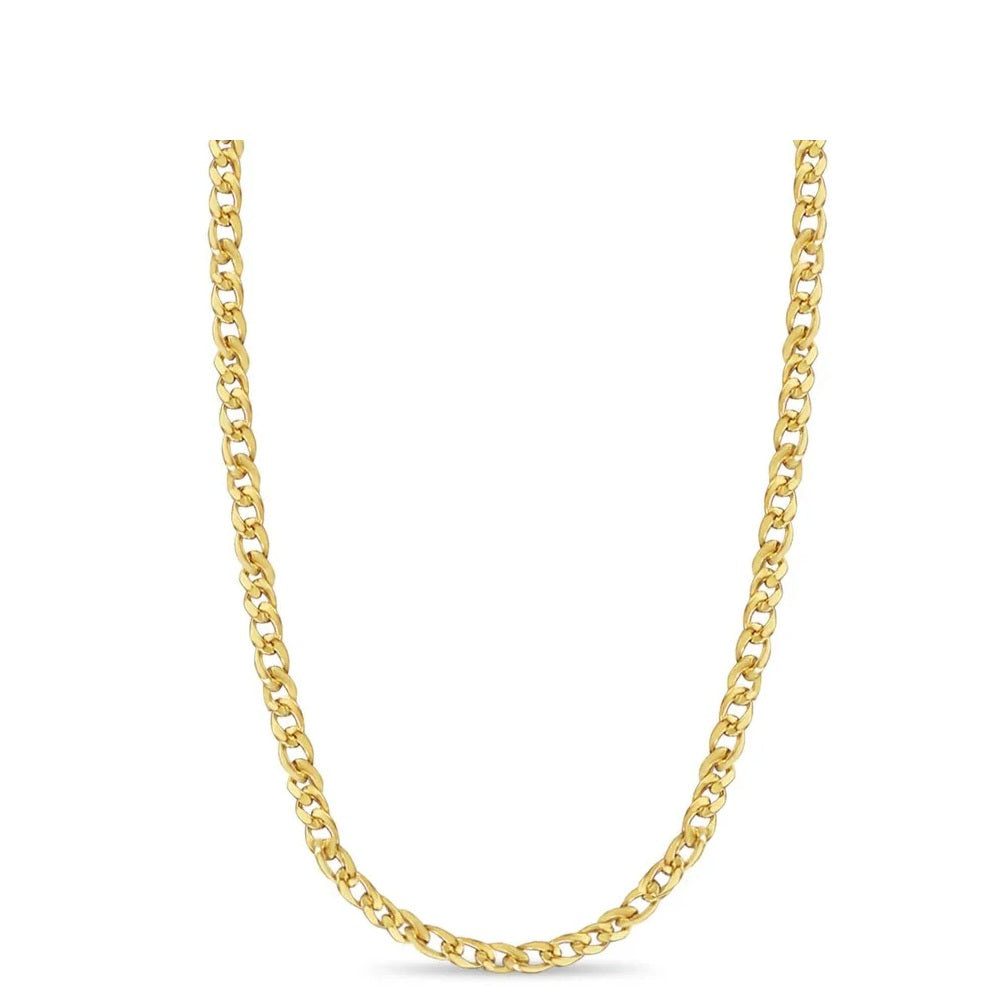 20" 5.7mm Miami Cuban Link Necklace in 14k Yellow Gold