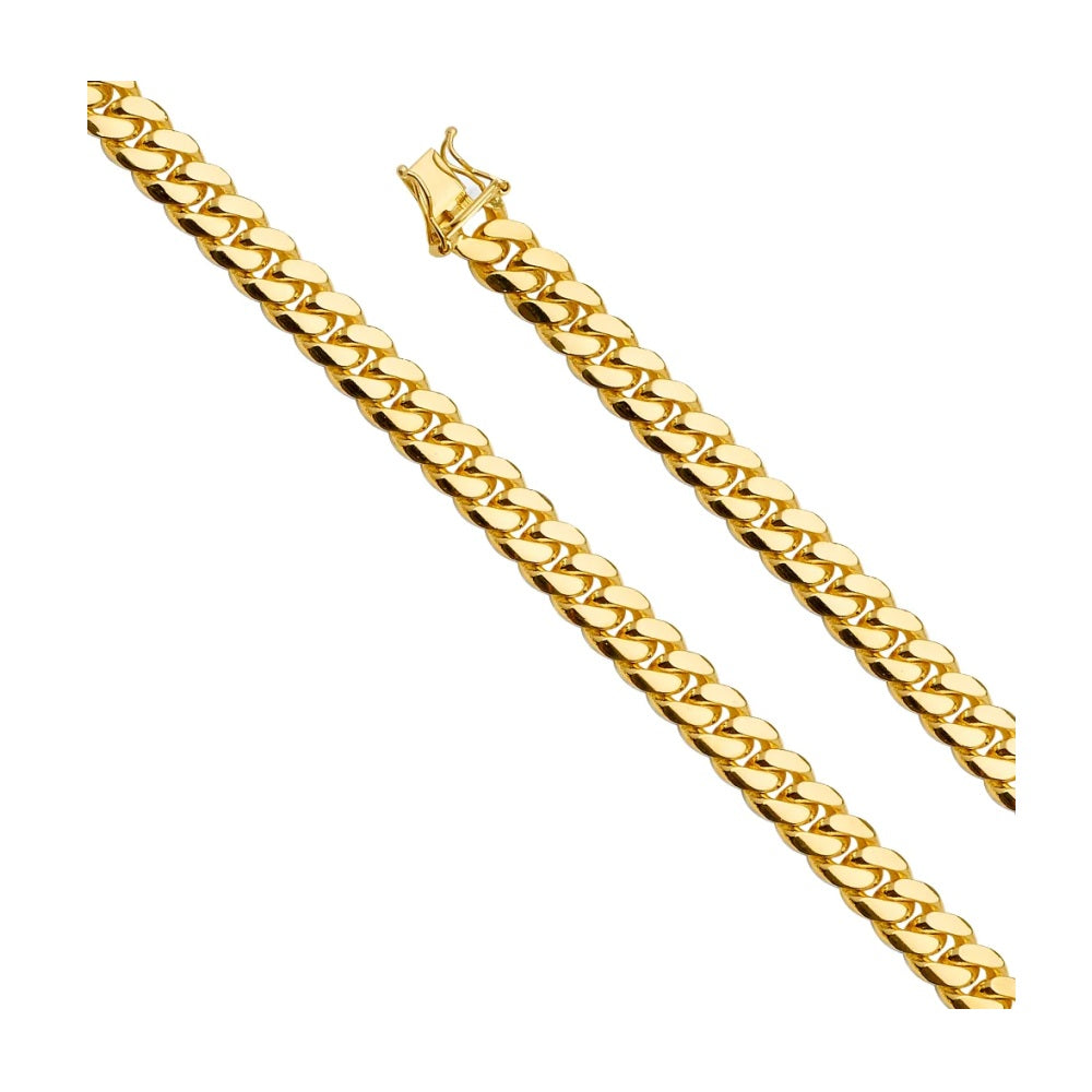 8.5" 8.3mm Miami Cuban Link Bracelet in 14k Yellow Gold