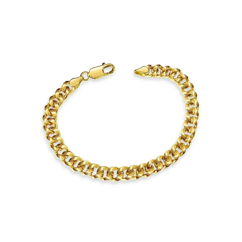 20" 4.0mm Solid Miami Cuban Necklace in 14k Yellow Gold