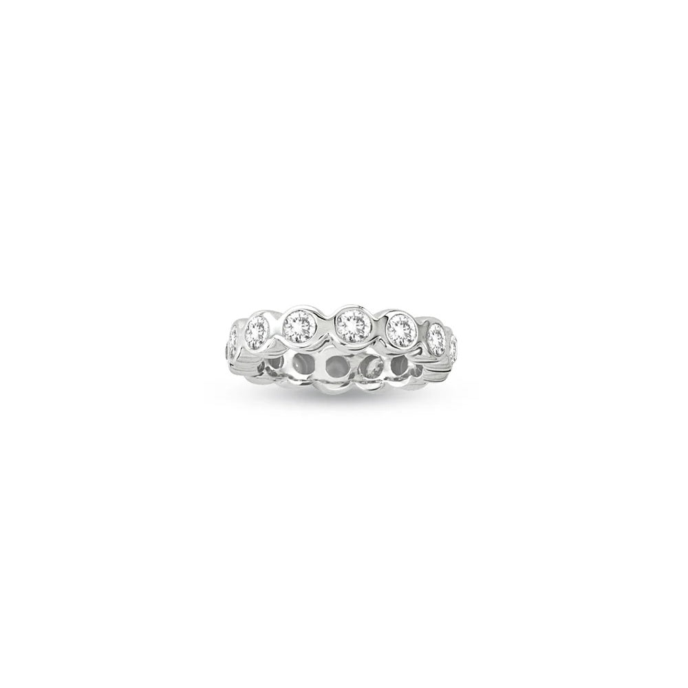 2.00 ct. Natural Round Diamonds All Around Eternity Band 14k White Gold