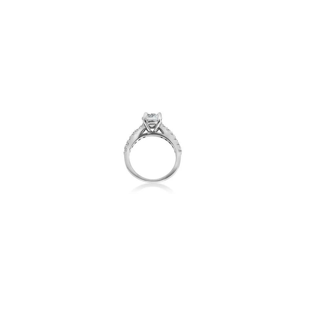 2.00 ct. Natural Round Diamonds Accent Ring in 14k White Gold