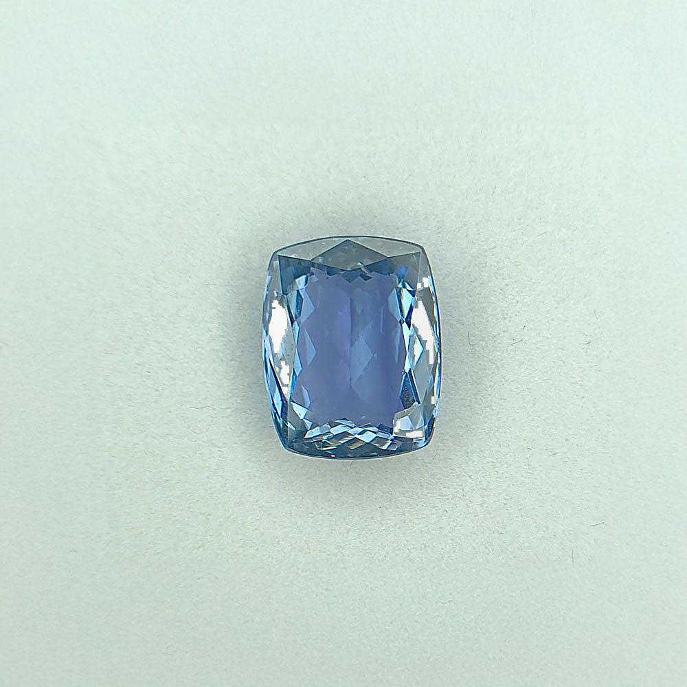 GIA 9.44 ct. Loose Tanzanite Cushion Modified Brilliant Cut
