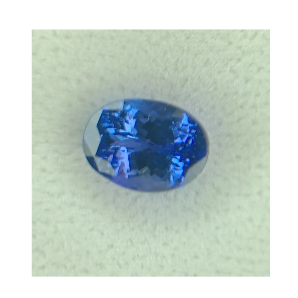 GIA 5.11 ct. Loose Tanzanite Oval Cut Modified Brilliant