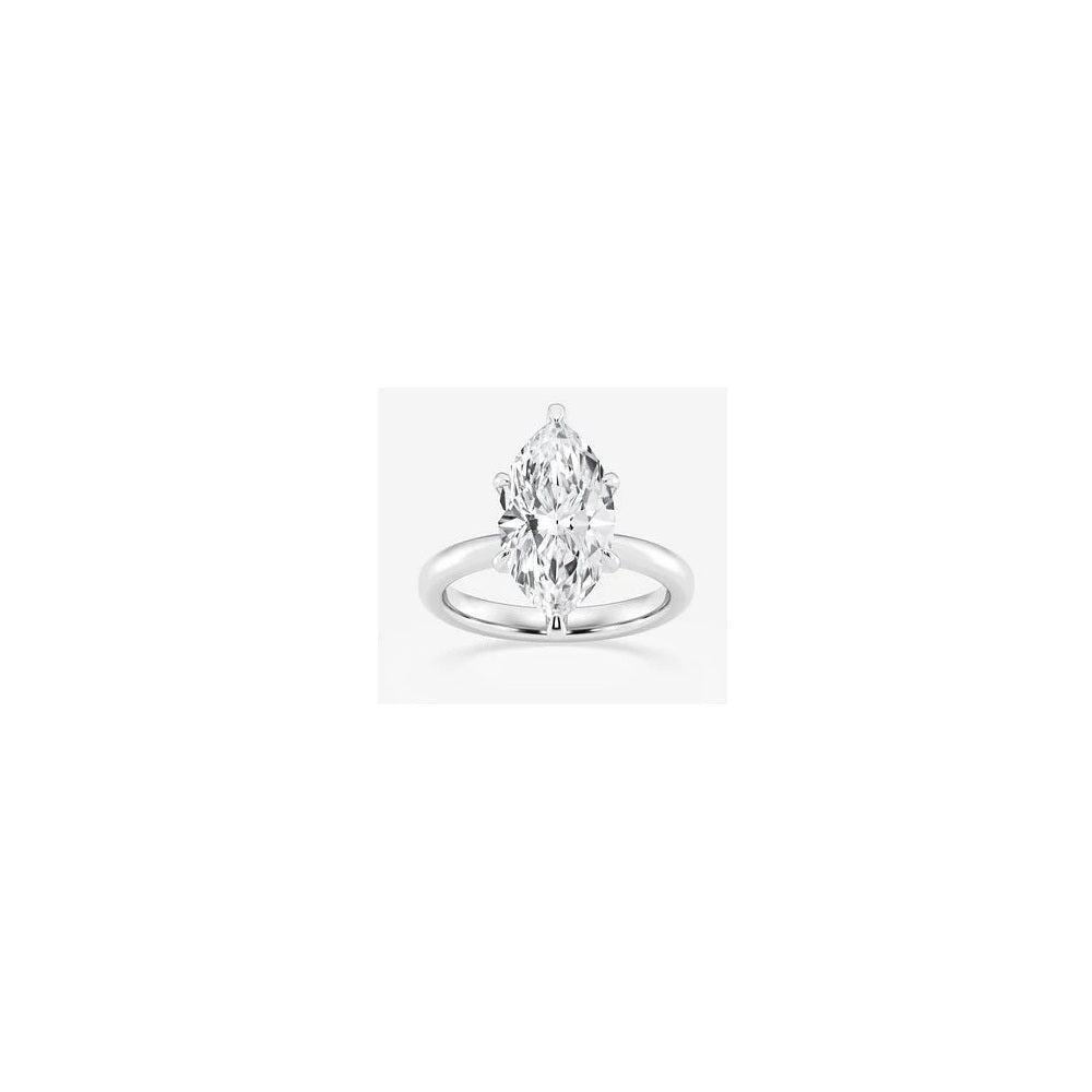 2.02 ct. Natural Marquise Diamond Solitaire Ring in 14k White Gold