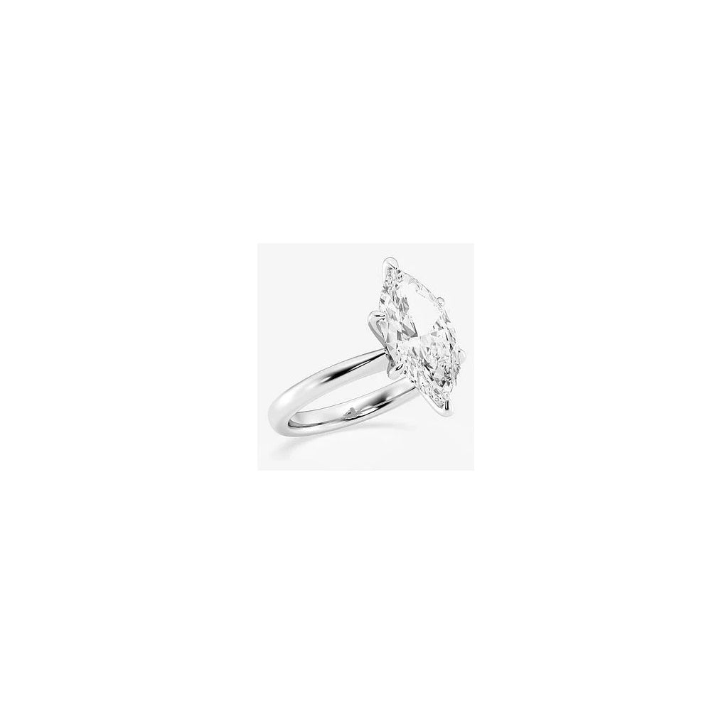 2.02 ct. Natural Marquise Diamond Solitaire Ring in 14k White Gold
