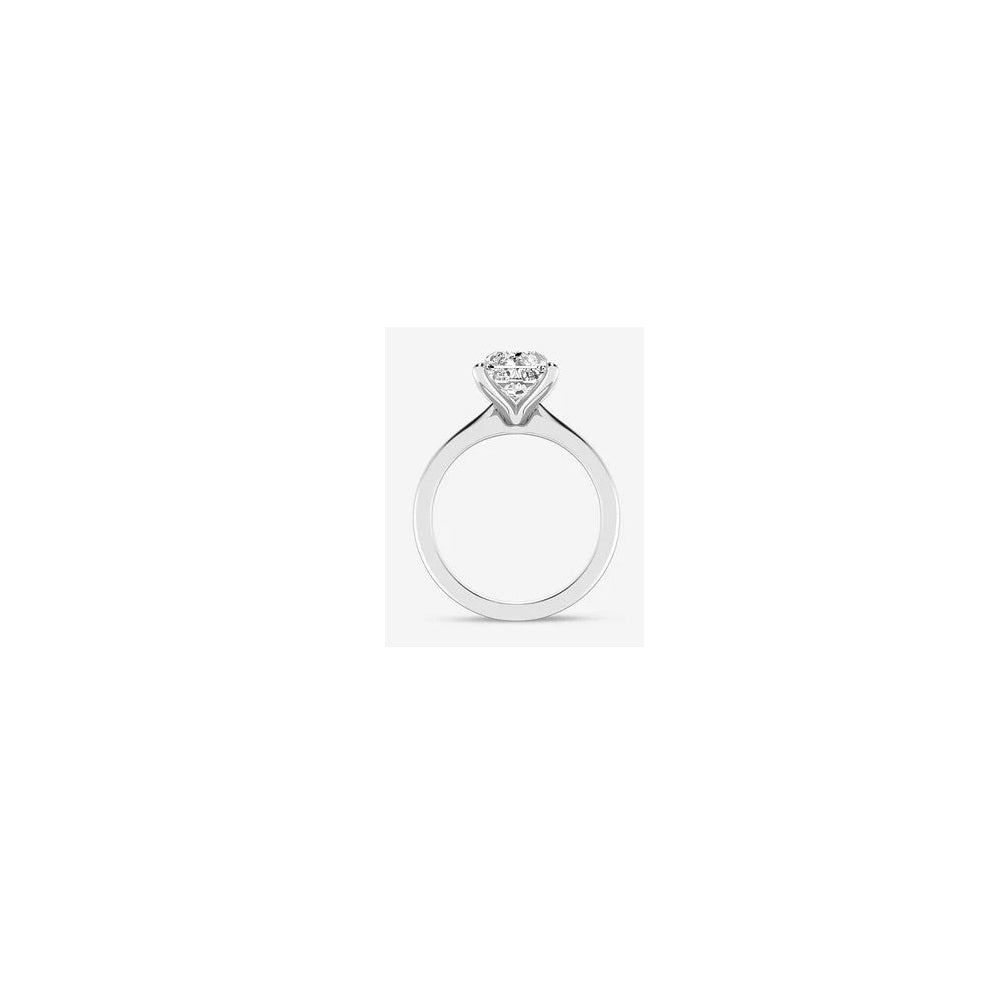 GIA 2.08 ct. Natural Radiant Cut Diamond Solitaire Ring in 14k White Gold