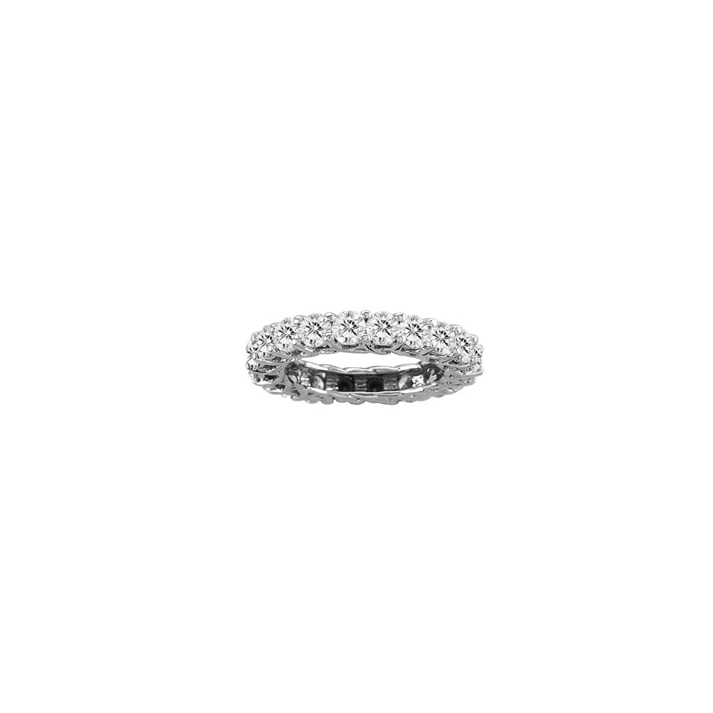4.00 ct. All Around Natural Diamonds Eternity Lucida Design Band in 14k White Gold