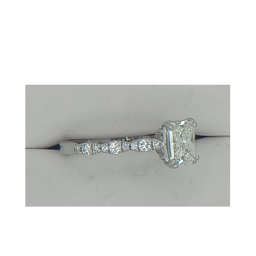 GIA TACORI 1.92 ct. Radiant Diamond Wedding Rings in 18k White Gold