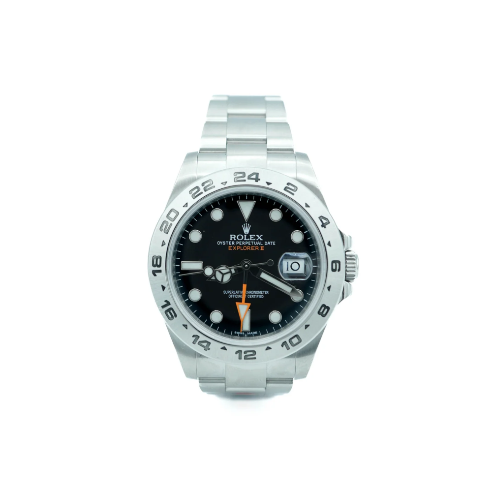 Rolex 216570 Explorer II 42mm Stainless Steel Bezel Black Dial Oyster Bracelet Complete Set 2012