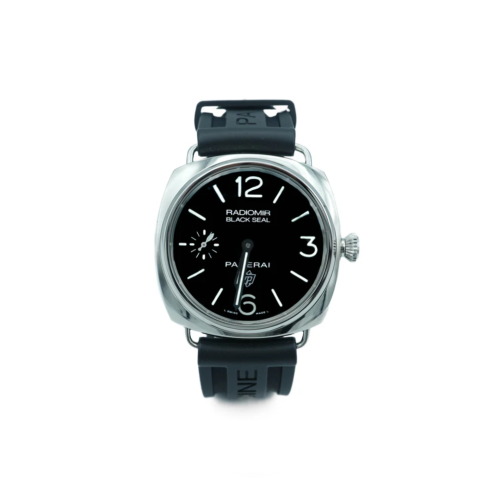 Panerai PAM 00380 Radiomir Black Seal Black Dial Stainless Steel Rubber Strap Complete Set 2016
