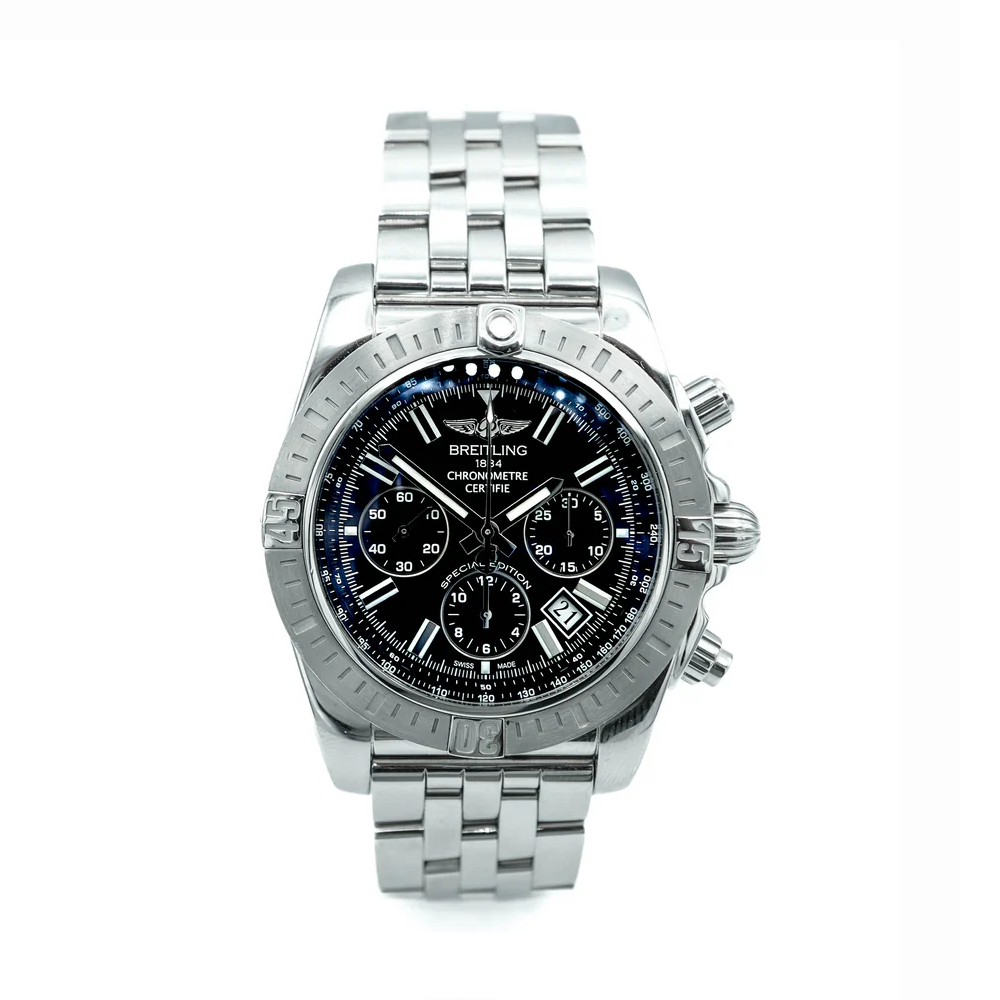 Breitling AB011511 Chronomat 44 mm Black Dial Stainless Steel Complete Set 2017