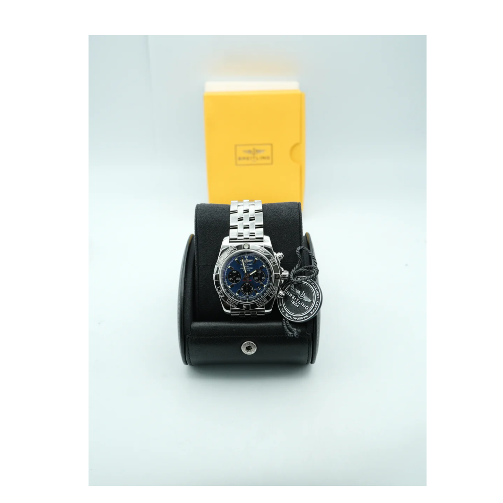 Breitling A011C89PA Chronomat 44 mm Blue Dial Stainless Steel Bracelet Complete Set 2012
